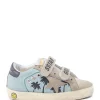 boutique GOLDEN GOOSE Baskets Bébé Old School Toile Bleu Taupe 23