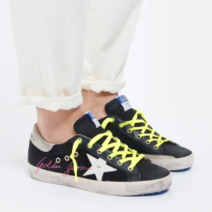 boutique en ligne GOLDEN GOOSE Baskets Superstar Toile Noir 17