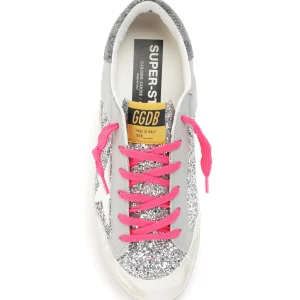 GOLDEN GOOSE Baskets Superstar Cuir Glitter Gris se précipiter pour acheter 12