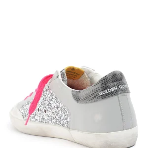 GOLDEN GOOSE Baskets Superstar Cuir Glitter Gris se précipiter pour acheter 14