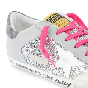 GOLDEN GOOSE Baskets Superstar Cuir Glitter Gris se précipiter pour acheter 16