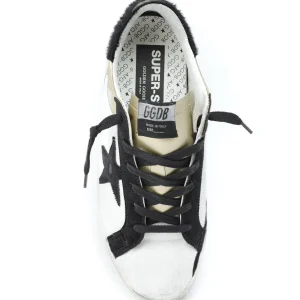 GOLDEN GOOSE Baskets Superstar Cuir Noir Blanc Doré Paris 13