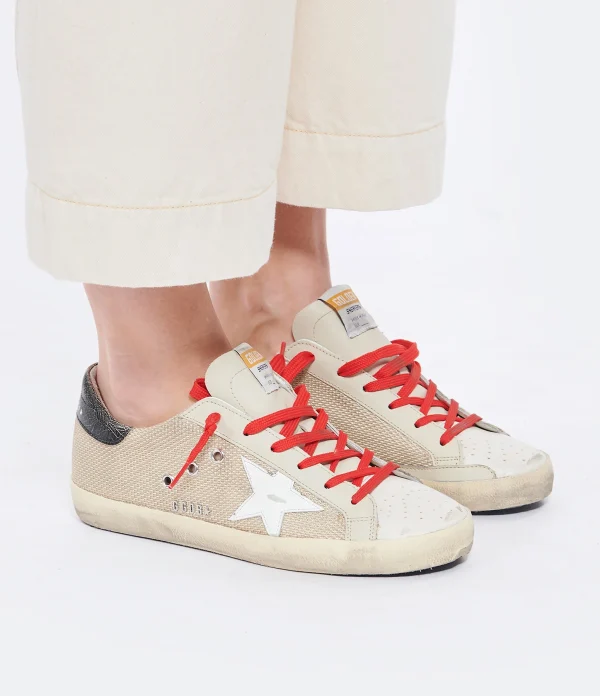 des prix incroyables GOLDEN GOOSE Baskets Superstar Maille Beige 6