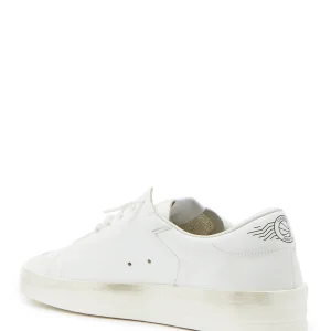 GOLDEN GOOSE Baskets Homme Stardan Cuir Blanc SOLDES TOUT À 10