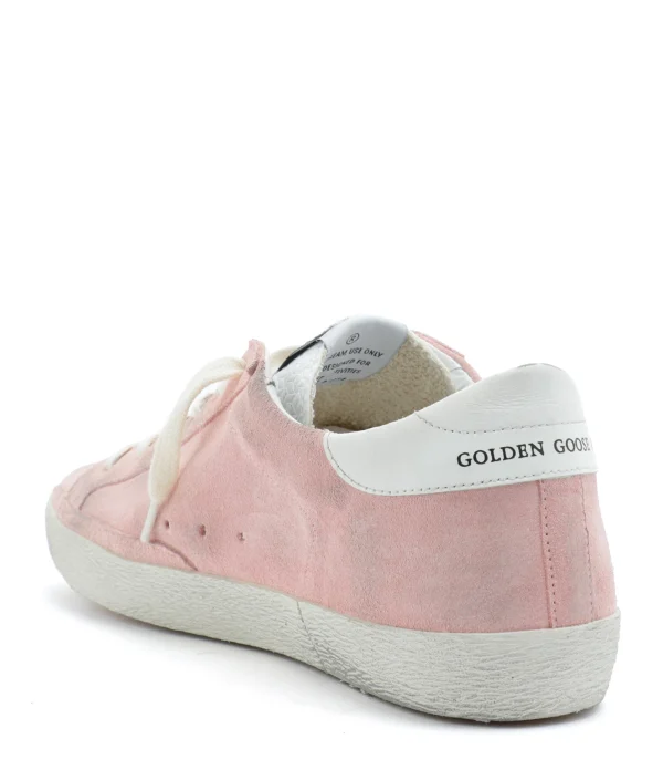 GOLDEN GOOSE Baskets Superstar Cuir Suédé Rose pas cher marque 4