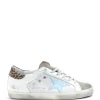 comparez les prix GOLDEN GOOSE Baskets Superstar Cuir Blanc Bleu Léopard 22