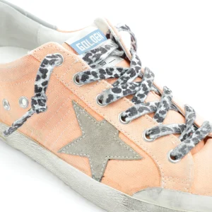 GOLDEN GOOSE Baskets Superstar Toile Pêche magasins pas chers 14