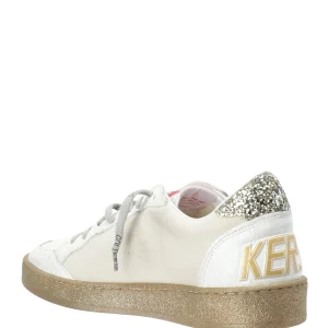 livraison la plus rapide GOLDEN GOOSE Baskets Ball Star Signature Cuir Blanc Argenté 12