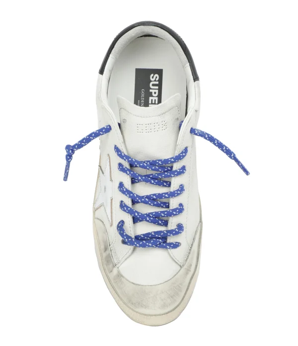 GOLDEN GOOSE Baskets Homme Superstar Sérigraphie Cuir Blanc Boutique officielle 3