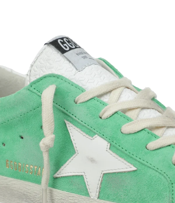 GOLDEN GOOSE Baskets Superstar Cuir Suédé Vert prix abordable 5