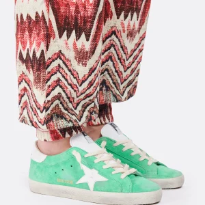 GOLDEN GOOSE Baskets Superstar Cuir Suédé Vert prix abordable 16