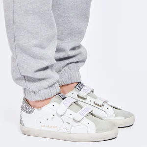 Prix très abordable GOLDEN GOOSE Baskets Old School Glitter Cuir Blanc 16