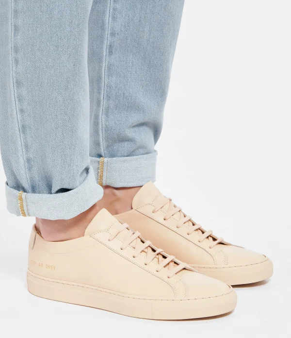 COMMON PROJECTS Baskets Original Achilles Cuir Nude Nouveau 6