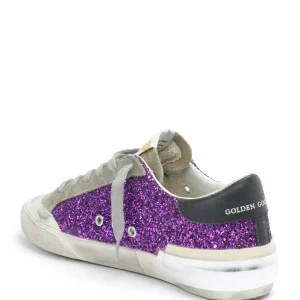 marque pas cher en ligne GOLDEN GOOSE Baskets Superstar Cuir Glitter Violet 14