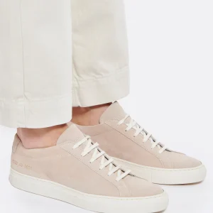 COMMON PROJECTS Baskets Achilles Cuir Suédé Nude grande promotion 16