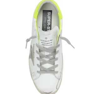 soldes ligne GOLDEN GOOSE Baskets Homme Superstar Cuir Blanc Jaune 8