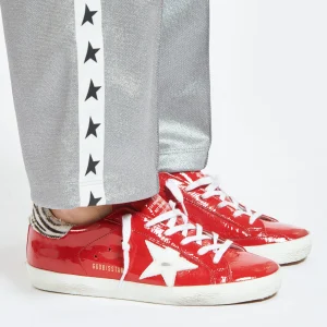 marque pas cher GOLDEN GOOSE Baskets Superstar Cuir Rouge Zèbre 16