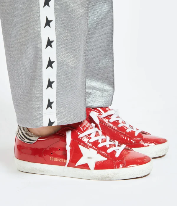 marque pas cher GOLDEN GOOSE Baskets Superstar Cuir Rouge Zèbre 6