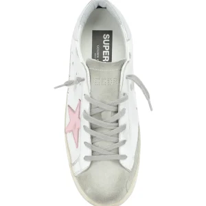 prix abordable GOLDEN GOOSE Baskets Superstar Cuir Blanc Argenté 11