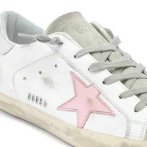 prix abordable GOLDEN GOOSE Baskets Superstar Cuir Blanc Argenté 15