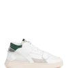 en vente RUN OF Baskets Mc Enroe Cuir Suédé Blanc Vert 26