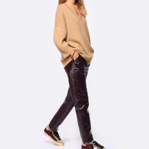 Nouvelle tendance GOLDEN GOOSE Baskets Superstar Cuir Bordeaux Taupe Blanc 30