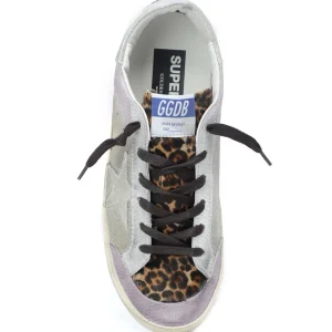 GOLDEN GOOSE Baskets Superstar Cuir Lila Léopard soldes 10