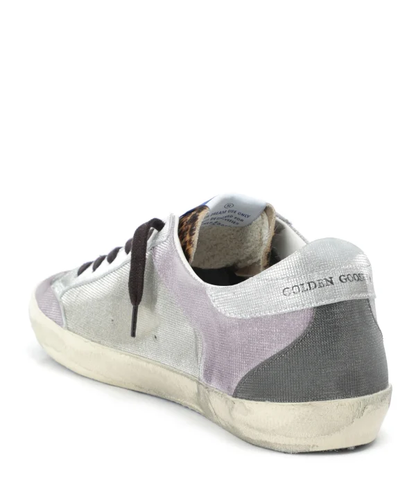 GOLDEN GOOSE Baskets Superstar Cuir Lila Léopard soldes 4