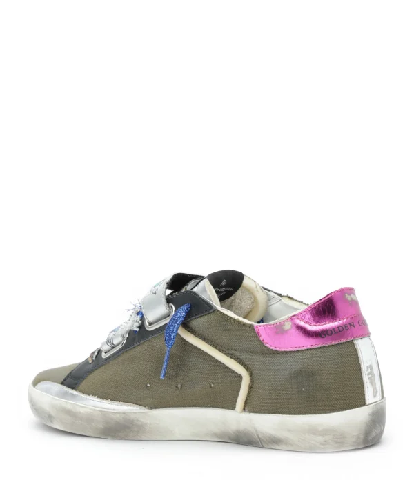 Couleurs variées GOLDEN GOOSE Baskets Old School Toile Vert 4