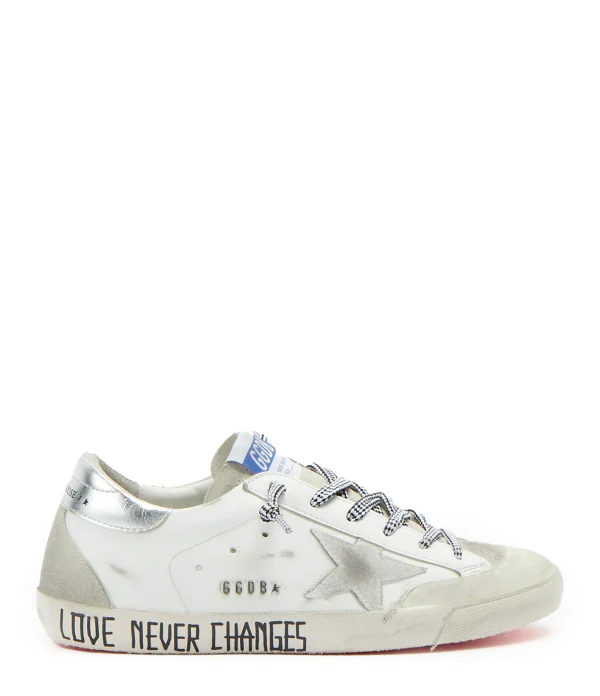 magasin GOLDEN GOOSE Baskets Superstar Sérigraphie Cuir Blanc 1